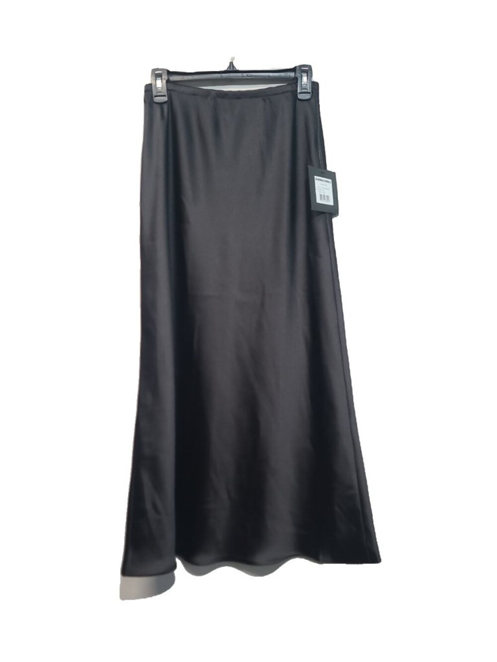 Norma Kamali Bias Obie Skirt Midi Size M Black NWT A-Line